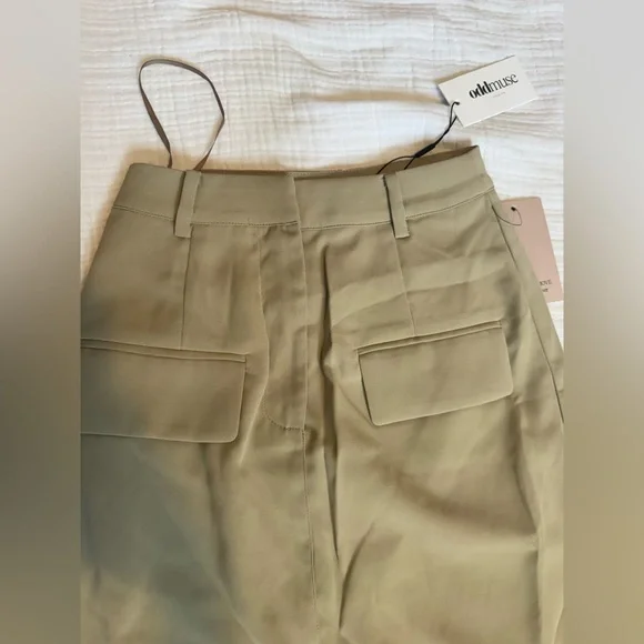 Elegant Beige Halter Maxi Skirt - Picture 4 of 6